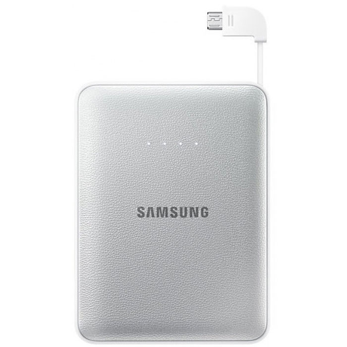 Samsung EB-PG850B, Silver внешний аккумуляторEB-PG850BSRGRU Samsung EB-PG850B, Silver внешний аккумуляторEB-PG850BSRGRUSamsung EB-PG850BCRGRU Pink Fox - это не просто внешний аккумулятор, но и самое настоящее украшение вашей сумки, а также забота о природе и вымирающих животных. Часть доходов от продажи этого устройства производитель направляет на сохранение вымирающих видов. Используемая в этой модели батарея обладает высокой емкостью 8400 мАч, чего достаточно для зарядки нескольких устройств. Причем делать вы можете это даже одновременно: Samsung EB-PG850B поддерживает параллельное подключение двух заряжаемых гаджетов, 5-уровневый индикатор показывает степень разряженности аккумулятора. Проверить состояние устройства можно одним нажатием клавиши. Аккумуляторные элементы Samsung SDI, используемые в этой модели, прошли тщательные испытания под контролем технических специалистов Samsung. Поэтому вы можете не волноваться о надежности устройства