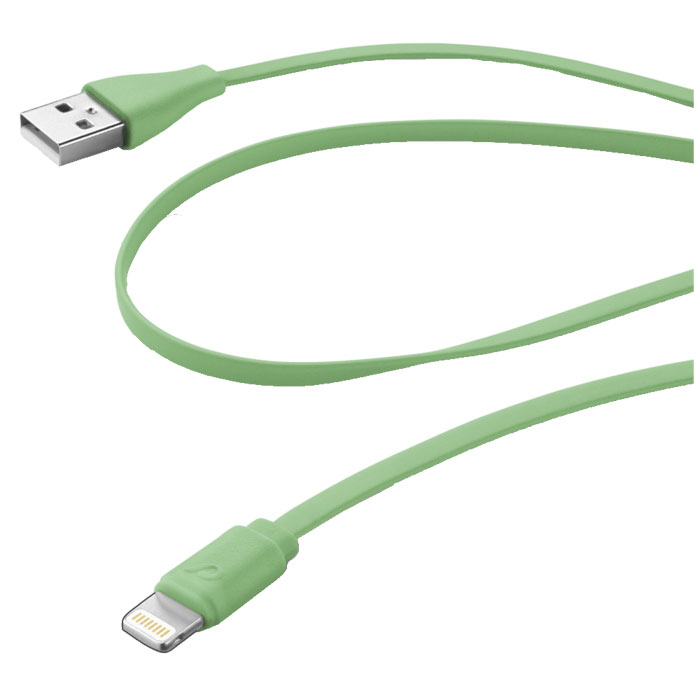 Cellular Line USB Data Cable Color дата-кабель для iPhone/iPad/iPod, Green (20607)USBDATACFLMFIIPH5G Cellular Line USB Data Cable Color дата-кабель для iPhone/iPad/iPod, Green (20607)USBDATACFLMFIIPH5GВам нравится красочные аксессуары? Выберите один из не спутывающихся плоских кабелей Cellular Line в вашем любимом цвете! Более того, специальная мягкие на ощупь отделка делает их очень приятными на ощупь.