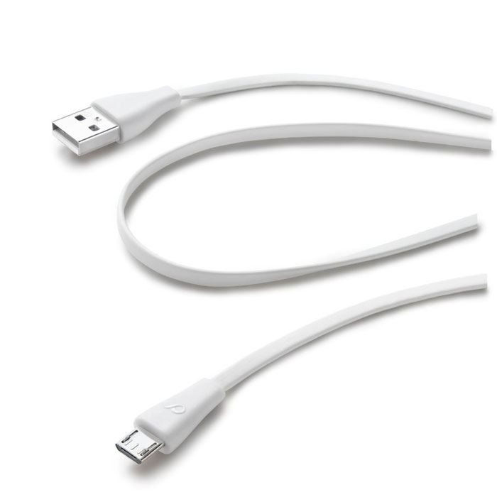 Cellular Line USB Data Cable Color дата-кабель Micro USB, White (19091)USBDATACMICROUSBW Cellular Line USB Data Cable Color дата-кабель Micro USB, White (19091)USBDATACMICROUSBWВам нравится красочные аксессуары? Выберите один из не спутывающихся плоских кабелей Cellular Line в вашем любимом цвете! Более того, специальная мягкие на ощупь отделка делает их очень приятными на ощупь.