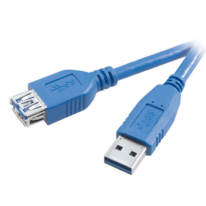 Vivanco - USB 3.0 AM/AF, Blue, 3 