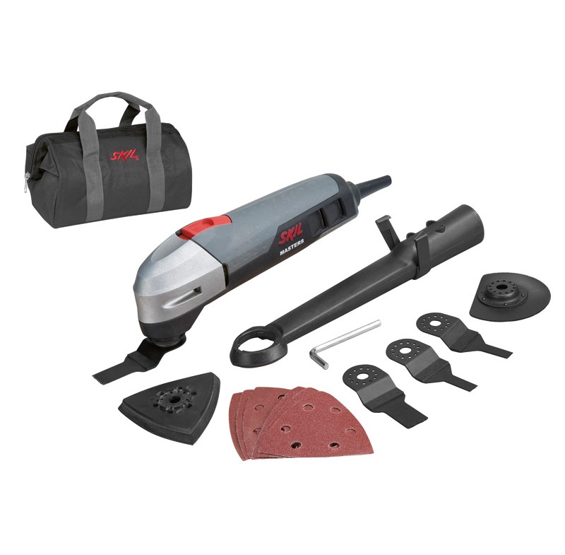 Многофункциональный инструмент Skil Masters 1490NA (F0151490NA)F0151490NA Многофункциональный инструмент Skil Masters 1490NA (F0151490NA)F0151490NASkil Masters - это профессиональные электроинструменты, которые эффективно справляются с задачами различной сложности. Каждый инструмент Skil Masters обладает следующими преимуществами: изготовлен с использованием всего объема знаний и опыта компании, отличается надежностью, имеет непревзойденные рабочие характеристики и привлекательную стоимость. Многофункциональный инструмент для самых разнообразных работ (шлифование, пиление и резание). Двигатель мощностью 220 Вт. Плавное регулирование скорости. Стандартная комплектация предоставляет богатый выбор принадлежностей. Универсальная система крепления для быстрой и простой замены принадлежностей. Переходник для подсоединения к пылесосу для более чистой работы. Эргономичный дизайн и рукоятка с мягким покрытием - для оптимального комфорта и управления. Частота колебаний 12000-19000 в минуту; Амплитуда колебания влево/вправо 1,5°; Длина шнура: 4 м.