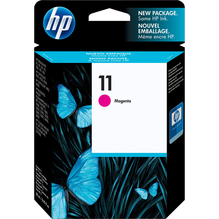 HP C4837AE (11), Magenta струйный картриджC4837A HP C4837AE (11), Magenta струйный картриджC4837AСерия HP 11 – это раздельные одноцветные картриджи со встроенными интеллектуальными датчиками. Эти