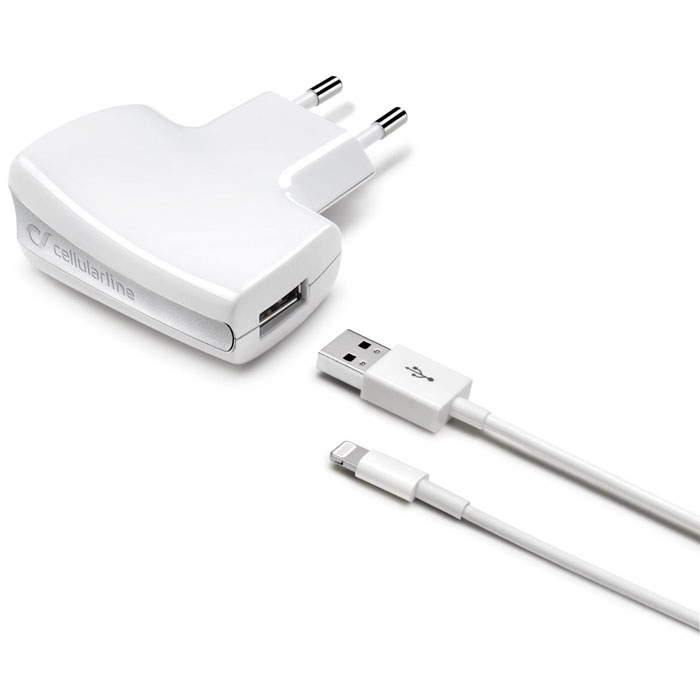 Cellular Line USB Charger Compact Kit (17544), White  