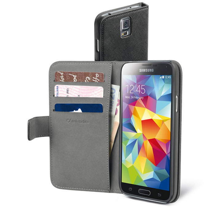 Cellular Line Book Agenda чехол для Samsung Galaxy S5 (20802)BOOKAGENDAGALS5BK Cellular Line Book Agenda чехол для Samsung Galaxy S5 (20802)BOOKAGENDAGALS5BKCellular Line Book Agenda чехол для Samsung Galaxy S5 предназначен для защиты корпуса смартфона от механических повреждений и царапин в процессе эксплуатации.