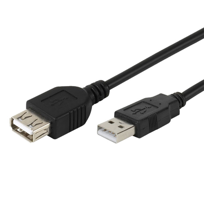 Vivanco удлинитель USB 2.0 AM/AF, Black (0.75 м)45226 Vivanco удлинитель USB 2.0 AM/AF, Black (0.75 м)45226Кабель-удлинитель Vivanco имеет надежную оплетку и предназначен для передачи данных со скоростью до 480 Мбит/c.