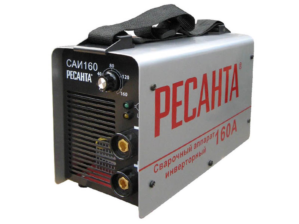 Сварочный аппарат Ресанта САИ 160САИ 160 Сварочный аппарат Ресанта САИ 160САИ 160Инверторный сварочный аппарат Ресанта САИ 160 предназначен для использования в ручной дуговой сварке штучными электродами с покрытием. Высокопроизводительный, бесшумный, компактный и легкий аппарат выдает высокое качество сварных швов. Защищен от перегрузок и имеет класс защиты IP21. Построен на IGBT транзисторах. Оснащен функциями Anti Stick (антизалипание) и Hot Start (горячий старт). Характеристики: Диапазон рабочего напряжения, В: 220 (+10%;-30%) Напряжение холостого хода, В: 80 Напряжение дуги, В: 26 Продолжительность нагружения, %: 70% 160A Класс защиты: IP21.