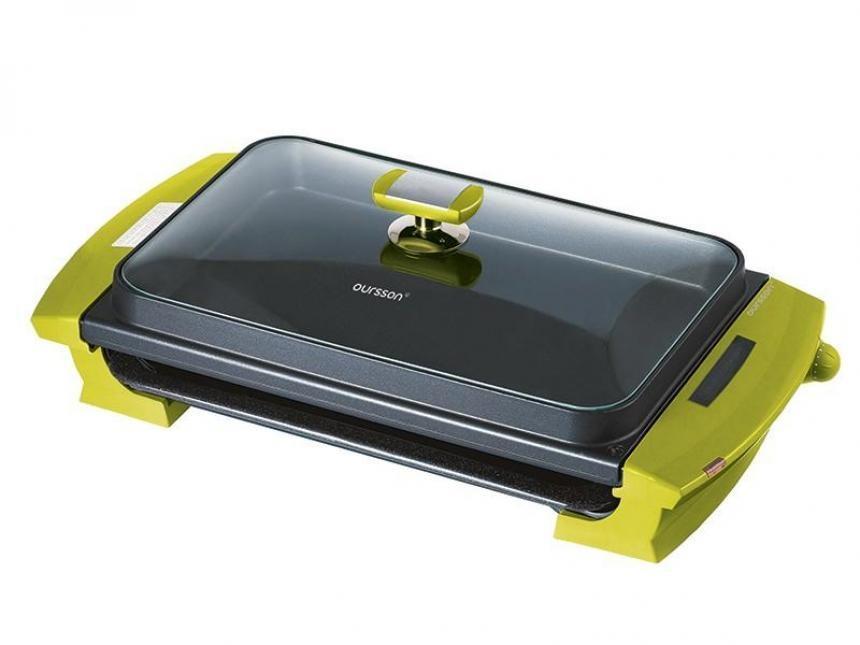 Oursson EG2000S, Green Apple электрогриль7640152891038 Oursson EG2000S, Green Apple электрогриль7640152891038Этот гриль станет предметом зависти родственников и друзей. Ведь в нем все продумано до мелочей. Термодатчик покажет Вам наилучший момент для начала приготовления, удобный поддон для стекания жира поможет избежать пересыхания продуктов и избавит от запаха гари. Две съемные формы позволят реализовать самые смелые кулинарные затеи. А чарующий аромат мяса или овощей на гриле быстро соберет всех за столом. Легко мыть, удобно пользоваться - мы и сами Вам уже завидуем.