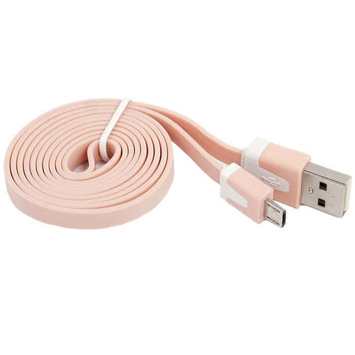 Liberty Project Micro-USB дата-кабель плоский узкий, PinkSM000114 Liberty Project Micro-USB дата-кабель плоский узкий, PinkSM000114Кабель Liberty Project Micro-USB предназначен для передачи данных с вашего устройства на персональный компьютер, а также зарядки от источников питания с USB выходом. Длина кабеля: 1 метр.