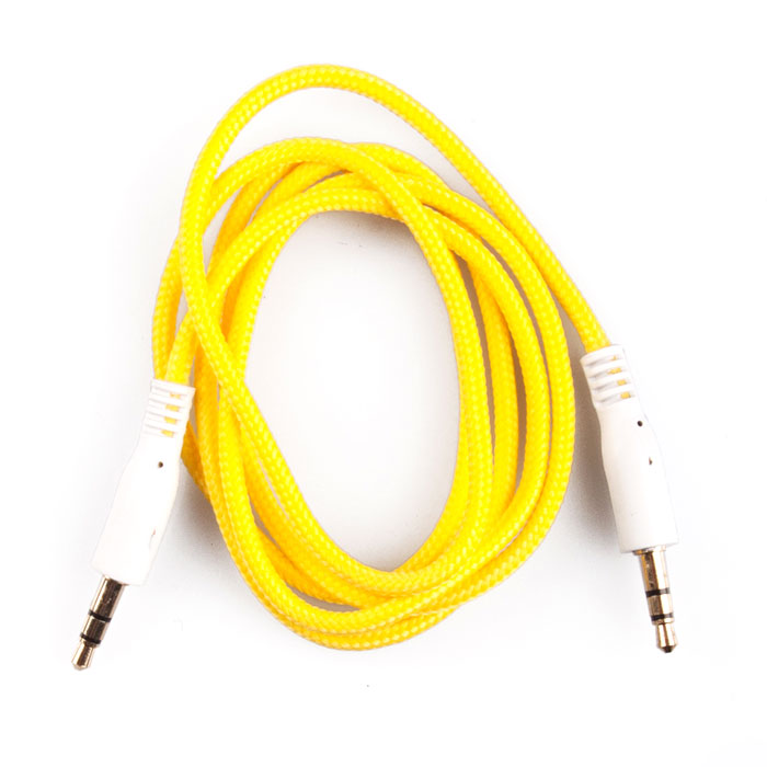 Liberty Project аудиокабель в оплетке, Yellow (1 м)SM001734 Liberty Project аудиокабель в оплетке, Yellow (1 м)SM001734Кабель в оплетке Liberty Project предназначен для передачи звука между устройствами с разъемами 3.5 мм.