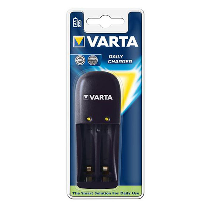 Зарядное устройство VARTA Daily Charger40043 Зарядное устройство VARTA Daily Charger40043VARTA Daily Charger - это экономное, безопасное и простое в применении зарядное устройство для аккумуляторных Ni-MH батареек. Оно бережно заряжает батарейки, обеспечивая длительный срок службы и продлевая их ресурс. Для более удобного использования есть индикатор состояния заряда батарейки. В устройстве предусмотрена автоматическая защита от перегрузки и перегрева.