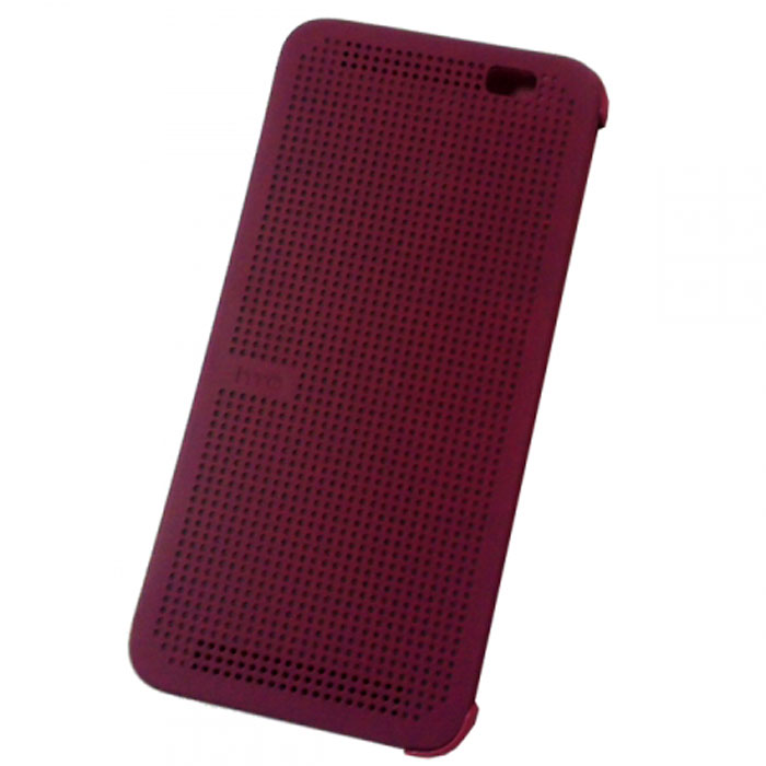 HTC HC M110 Dot Case чехол для One E8, Violet99H11642-00 HTC HC M110 Dot Case чехол для One E8, Violet99H11642-00HTC HC M110 - фирменный чехол-раскладушка - позволяет пользователю взаимодействовать с телефоном, не открывая крышку аксессуара. Лицевая сторона чехла выполнена из перфорированного пластика, сквозь отверстия которого хорошо просматривается информация на главном экране. При надетом чехле смартфон распознает аксессуар и включает специальный режим отображения данных. Чехол позволяет принимать звонки, получать уведомления о входящих звонках и сообщениях, состоянии аккумулятора. Двойным постукиванием по поверхности HTC Dot View включается Motion Launch и позволяет включить и выключить индикацию времени и погоды. Если провести по чехлу сверху вниз, активируется голосовой поиск.