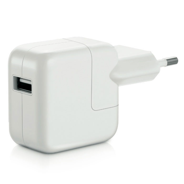 Apple USB Power Adapter 12W зарядное устройство (MD836ZM/A)MD836ZM/A Apple USB Power Adapter 12W зарядное устройство (MD836ZM/A)MD836ZM/AКомпактный и удобный сетевой адаптер питания с портом USB позволяет заряжать устройства Apple. Адаптер можно соединять непосредственно с iPad через порт Lightning. Он также совместим с iPad mini. Адаптер питания обеспечивает быструю и эффективную зарядку. Он также заряжает iPhone и все модели iPod. В комплект входит оригинальный переходник под розетку. Корпус адаптера выполнен из высококачественного ударопрочного пластика.