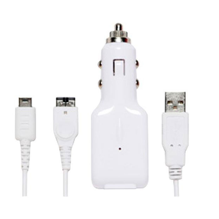 In-Car USB ChargeCable, зарядный кабель для Nintendo DS LightSV-012359 In-Car USB ChargeCable, зарядный кабель для Nintendo DS LightSV-012359Комплект для зарядки игровой приставки Nintendo DS Lite от автомобильного прикуривателя или разъема USB компьютера. В комплект идет кабель с выходными коннекторами для Nintendo DS Light.