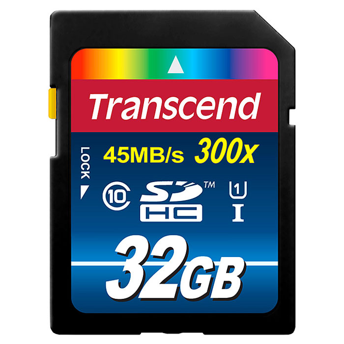 Transcend SDHC Class 10 UHS-I 300x 32GB карта памяти (TS32GSDU1)