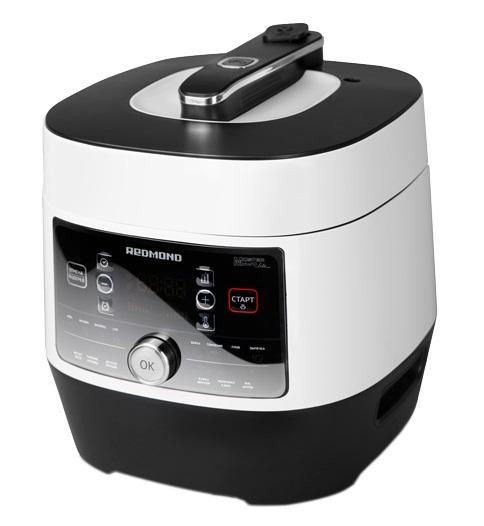 Redmond RMC-P350 мультиваркаRMC-P350 Redmond RMC-P350 мультиваркаRMC-P350Мультиварка-скороварка REDMOND RMC-P350 – новая модель в стиле хай-тэк, включающая в себя широкий функционал современной мультиварки и сверхбыстрой скороварки с разнообразными возможностями Мультиварка-скороварка P350 привлекает внимание своей эргономичностью, высокотехнологичным внешним видом и набором полезных настроек: автоподогрев, разогрев, функции отложенного старта и предварительного отключения автоподогрева. Особую ценность прибору придают энергонезависимая память, возможность изменения уровня давления, съемный паровой клапан и поворотный джойстик P350 имеет 14 автоматических программ приготовления и вместительную чашу, объемом 5 л с экологическим, антипригарным керамическим покрытием Daikin (Япония). Вы будете в восторге от удобства