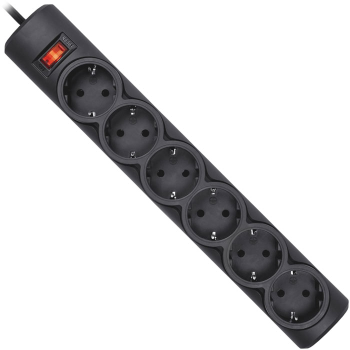 Defender DFS 153, Black сетевой фильтр 3 м99495 Defender DFS 153, Black сетевой фильтр 3 м99495Defender DFS 153 предназначен для экономичной защиты широкого спектра бытовой и электронной техники. Максимальная суммарная мощность нагрузки: 2200 Вт 6 розеток с заземлением Защита от перегрузки и короткого замыкания Защита от импульсных помех Индикатор сети Проводники из чистой меди Корпус из негорючего пластика
