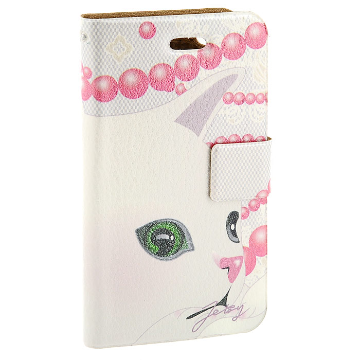 Чехол для iPhone Perfecto Pink Pearl. CPH-CT-29CPH-CT-29 Чехол для iPhone Perfecto Pink Pearl. CPH-CT-29CPH-CT-29Модный и яркий чехол Pink Pearl выполнен из натуральной кожи и оформлен красочным изображением белой кошечки. Чехол открывается в виде книжки и закрывается на магнитный хлястик. Он защитит ваш любимый iPhone от пыли, грязи и царапин, а также станет отличным дополнением к вашему имиджу. Такой чехол станет прекрасным подарком для любительницы оригинальных и практичных вещиц.