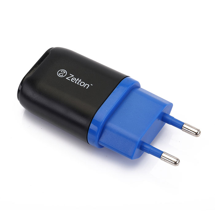 Zetton Life Style 1А сетевое зарядное устройство, Black Blue (ZTLSTC1A)ZTLSTC1A1UBB Zetton Life Style 1А сетевое зарядное устройство, Black Blue (ZTLSTC1A)ZTLSTC1A1UBBСетевое зарядное устройство Zetton Life Style (ZTLSTC1A) совместимо с любым современным мобильным устройством. Работает в бытовых сетях переменного тока (100-240 В).