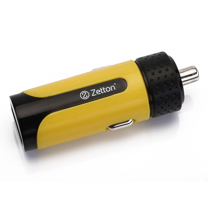 Zetton Life Style 2А автомобильное зарядное устройство, Black Yellow (ZTLSCC2A)ZTLSCC2A1UBY Zetton Life Style 2А автомобильное зарядное устройство, Black Yellow (ZTLSCC2A)ZTLSCC2A1UBYАвтомобильное зарядное устройство Zetton Life Style (ZTLSCC2A) совместимо с любым современным мобильным устройством (телефоном, смартфоном, планшетным ПК). Работает в автомобильных бортовых сетях (12-24 В).