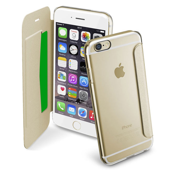 Cellular Line Clear Book чехол для iPhone 6, GoldCLEARBOOKIPH647H Cellular Line Clear Book чехол для iPhone 6, GoldCLEARBOOKIPH647HЧехол Cellular Line Clear Book для iPhone 6 предназначен для защиты корпуса смартфона от механических повреждений и царапин в процессе эксплуатации. Имеет свободный доступ ко всем разъемам и кнопкам устройства.