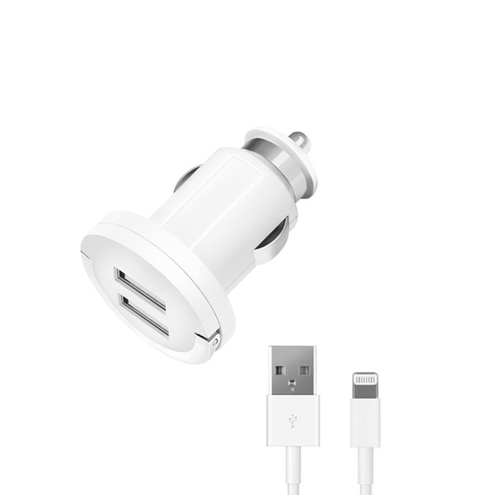 Deppa Ultra Duo MFI 2.1А, White автомобильное ЗУ11254 Deppa Ultra Duo MFI 2.1А, White автомобильное ЗУ11254Зарядное устройство Deppa Ultra Duo MFI 2.1A предназначено для заряда батареи мобильных телефонов, смартфонов и других цифровых устройств через USB от бортовой сети автомобиля. Два порта USB позволят заряжать два девайса одновременно. В комплект входит кабель lightning, который полностью соответствует стандартам качества Apple. Выходной ток: USB 1 - 2.1А, USB 2 - 1A