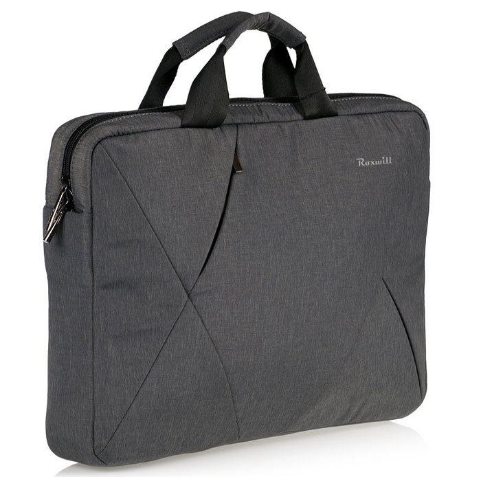 Roxwill DB50, Dark Grey cумка для ноутбука 15.4DB50 dark grey Roxwill DB50, Dark Grey cумка для ноутбука 15.4DB50 dark greyСумка Roxwill DB50 для ноутбуков до 15.4. Основной материал - высококачественный нейлон, который надежно защитит содержимое от пыли, влаги и царапин. Для защиты от ударов сумка имеет подкладку из синтетического материала. Имеет несколько карманов для аксессуаров и отдел для документов. Двойная застежка молния для удобного доступа к ноутбуку. Дно и бока кармана для ноутбука усилены материалом Memory Form для защиты ноутбука от случайных ударов. Сумка дополнена плечевым ремнем регулируемой длины. На внешней задней стороне - карман на застежке-молнии.