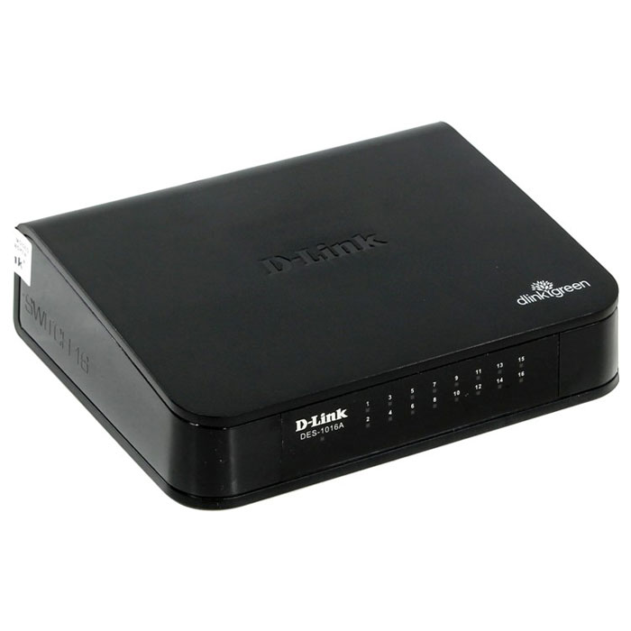 D-Link DES-1016A/E1B коммутаторDES-1016A/E1B D-Link DES-1016A/E1B коммутаторDES-1016A/E1BКоммутатор D-Link DES-1016A/E1B входит в новую серию устройств, предназначенных для сетей SOHO. Благодаря технологии Green устройство уменьшает затраты на энергию и снижает потребляемую устройством мощность, не жертвуя эксплуатационными и функциональными характеристиками. Благодаря автоматическому отключению питания портов при отсутствии соединения происходит сохранение значительного количества энергии на неактивных портах или портах, подключенных к выключенным компьютерам. Коммутатор способен анализировать длину любого подключенного кабеля для выбора необходимого уровня потребления электропитания, обеспечивая тем самым экономию электроэнергии. Стандарты: 802.1p (QoS), 802.3 (Ethernet), 802.3az (Energy Efficient Ethernet), 802.3u (Fast Ethernet), 802.3x (Flow Control), ANSI/IEEE 802.3 Метод доступа: CSMA/CD MAC Address Table: 8000 адресов Буфер: 256 Кб Поддержка QoS, IEEE 802.1p Максимальная длина кабеля: до 100 метров...