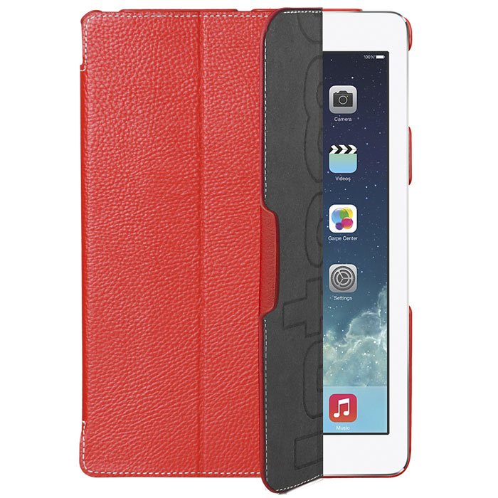 Untamo Accentika чехол для iPad Air 2, RedUACIPADAIR2RED Untamo Accentika чехол для iPad Air 2, RedUACIPADAIR2REDСверхтонкий чехол Untamo Accentika для iPad Air 2 изготовлен из эко-кожи и прошит контрастной строчкой по краю. Плотно прилегает к устройству, формируя жесткий каркас с поверхностью матовой эко-кожи. Подкладка из микрофибры обеспечивает дополнительную защиту от механических повреждений.