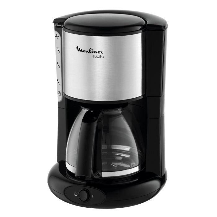 Moulinex FG360830 кофеваркаFG360830 Moulinex FG360830 кофеваркаFG360830Кофеварка Moulinex FG360830 создана для современных и динамичных людей, которые не представляют свое утро без чашечки бодрящего ароматного кофе. Такая стильная и компактная кофеварка должна быть на каждой кухне. Благодаря простому и элегантному дизайну, она с легкостью впишется в интерьер любой современной кухни. Потребляемая мощность данной модели составляет 1000 Вт, а объем 1,25 литра - это говорит о том, что такое устройство обеспечит вас 10-15 чашками кофе за короткое время. В данном устройстве используется молотый кофе. Противокапельная система в этой кофеварке предотвращает протекание напитка и образование неприятного запаха. Автоматическое поддержание температуры в этой модели позволяет напитку продолжительное время оставаться горячим. Если ваш день должен начинаться с чашки ароматного кофе, то самое время купить кофеварку Moulinex FG360830