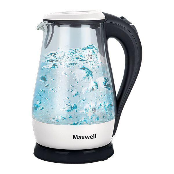 Maxwell MW-1070(W) электрочайникMW-1070(W) Maxwell MW-1070(W) электрочайникMW-1070(W)Электрический чайник Maxwell MW-1070(W) поможет вам быстро и качественно вскипятить питьевую воду. Он примечателен своим дизайном, поэтому прекрасно дополнит вашу кухню. Прибор придется по нраву самым взыскательным пользователям. Корпус из прочного стекла обеспечит вам надежность и долговечность в использовании. Электрические чайники торговой марки Maxwell – это большой ассортимент моделей. Среди них вы сможете выбрать вариант, который гармонично будет смотреться на кухне, по объему резервуара соответствовать количеству членов вашей семьи и полностью устраивать вас по функциональности. Среди изобилия моделей предлагаются как самые простые чайники, так и усовершенствованные приборы с наличием дополнительных опций. Среди некоторых особенностей функциональных чайников можно выделить возможность регулировки температуры нагрева воды и заваривания чая непосредственно в чайнике. Каждый чайник Maxwell уникален. Разный дизайн, форма, мощность и объем дают возможность выбора,...