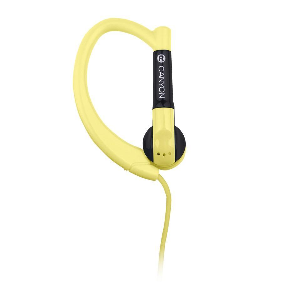 Canyon CNS-SEP1 Sport, Yellow наушникиCNS-SEP1Y Canyon CNS-SEP1 Sport, Yellow наушникиCNS-SEP1YГарнитура Canyon CNS-SEP1 обеспечивает максимум свободы во время занятий спортом или активного отдыха. Ее округлые заушины надежно фиксируют динамики в ухе, удерживая гаджет даже при резких движениях головой. Компактный пульт управления, совмещенный с микрофоном, обеспечивает максимальное удобство для управления звонками и воспроизведением музыки с мобильного устройства.