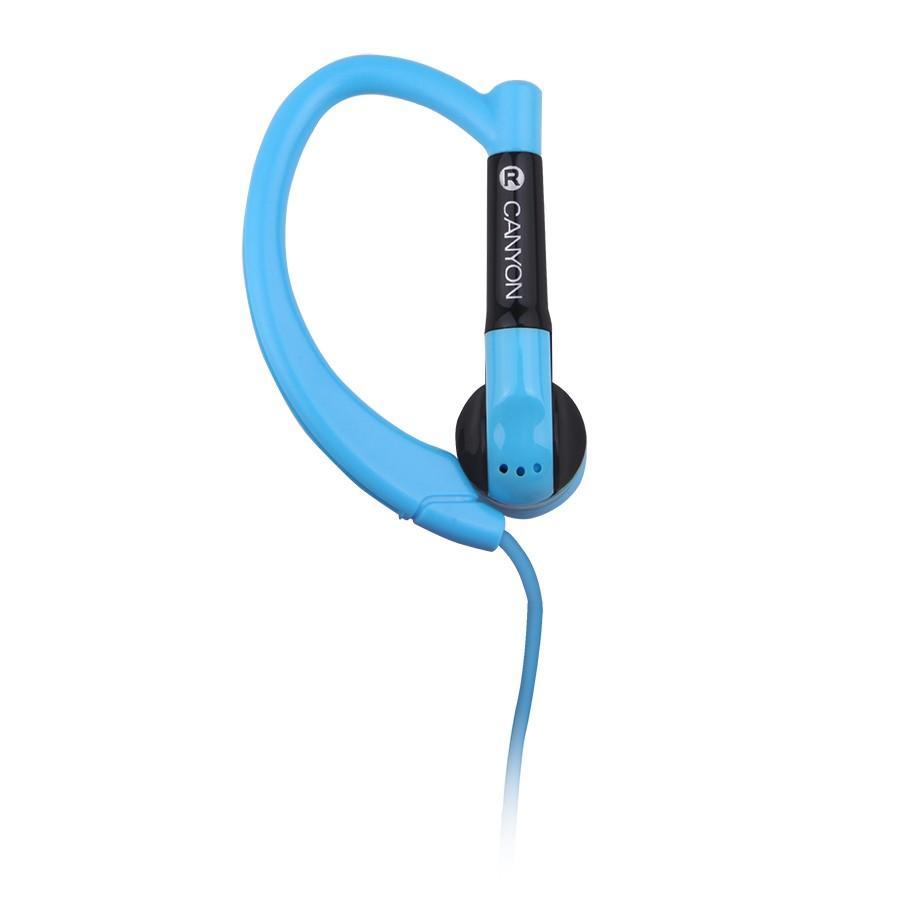 Canyon CNS-SEP1 Sport, Blue наушникиCNS-SEP1BL Canyon CNS-SEP1 Sport, Blue наушникиCNS-SEP1BLГарнитура Canyon CNS-SEP1 обеспечивает максимум свободы во время занятий спортом или активного отдыха. Ее округлые заушины надежно фиксируют динамики в ухе, удерживая гаджет даже при резких движениях головой. Компактный пульт управления, совмещенный с микрофоном, обеспечивает максимальное удобство для управления звонками и воспроизведением музыки с мобильного устройства.
