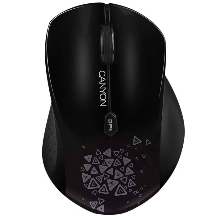 Canyon CNS-CMSW4, Black мышьCNS-CMSW4B Canyon CNS-CMSW4, Black мышьCNS-CMSW4BБеспроводная мышь Canyon CNS CMSW4 имеет стильный дизайн и оснащена шестью клавишами и колесом прокрутки. Подключается к компьютеру при помощи миниатюрного радиоприемника. Разрешение оптического сенсора регулируется в диапазоне от 800 до 1280 dpi. Мышь приятно лежит в руке, имеет бархатистую поверхность.