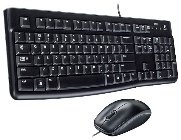 Logitech MK120 Classic Desktop (920-002561) клавиатура + мышь920-002561 Logitech MK120 Classic Desktop (920-002561) клавиатура + мышь920-002561Проводные клавиатура с мышкой Logitech Classic Desktop MK120. Этот надежный комплект из изящной и удобной клавиатуры и высокоточной оптической мыши представляет собой отличное сочетание комфорта, изящества и простоты. Удобный бесшумный ввод текста Вы по достоинству оцените удобный бесшумный ввод текста, который обеспечивается низкопрофильными клавишами, практически не издающими ни звука, и стандартной раскладкой с полноразмерными F-клавишами и цифровой панелью. Высокоточное оптическое отслеживание Вы по достоинству оцените плавное и точное перемещение курсора, обеспечиваемое высокоточной оптической технологией отслеживания (разрешение 1000 точек на дюйм). Прочные клавиши Ресурс клавиш составляет до 10 миллионов нажатий, так что Вы сможете продолжать использовать эту клавиатуру намного дольше, чем обычную. Хорошо различимые клавиши Полужирное яркое начертание символов на клавишах очень хорошо различимо,...
