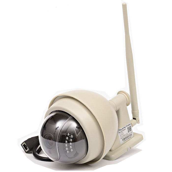 Zodiak 935 внешняя купольная IP-камераP2P IP-камера 935 Zodiak 935 внешняя купольная IP-камераP2P IP-камера 935Zodiak 935 - удобное решение для онлайн видеонаблюдения через интернет за загородным домом, дачей или офисом. Облачный сервис обеспечивает бесплатный удаленный онлайн просмотр и доступ к архиву (SD карте) с мобильных устройств. Благодаря функции P2P камера не требует статического адреса и специальной настройки для удаленного просмотра, вам нужно лишь подключить ее к сети Интернет и установить на компьютер или мобильное устройство специальное приложение Zodiakvideo (Android, iOS). Поворотное устройство камеры позволяет вращать ее на 355 градусов по горизонтали и на 90 градусов по вертикали для улучшения обзора. Благодаря влагозащитному корпусу камера не пострадает от попадания влаги. Устройство предназначено для использования как в помещениях, так и на улице, но при температуре > -25 градусов. Оптический Zoom (3-х кратный), фокусное расстояние объектива 4-9 мм Встроенная подсветка (22 светодиода) Поворотное устройство (на 355 градусов по...