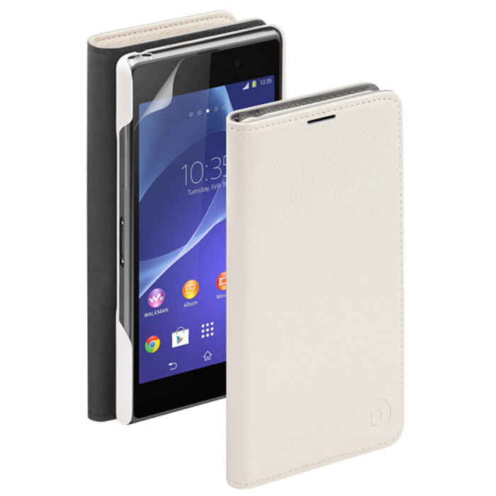 Deppa Wallet Cover чехол для Sony Xperia Z2, White84031 Deppa Wallet Cover чехол для Sony Xperia Z2, White84031Чехол Deppa Wallet Cover для Sony Xperia Z2 предназначен для защиты корпуса смартфона от механических повреждений и царапин в процессе эксплуатации. Имеется свободный доступ ко всем разъемам и кнопкам устройства. В комплект также входит защитная пленка из трехслойного японского материала PET.