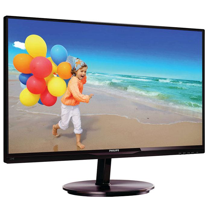Philips 234E5QSB (00/01), Black монитор234E5QSB Philips 234E5QSB (00/01), Black монитор234E5QSBСтильный дисплей Philips 234E5QSB с ультратонкой рамкой и экраном AH-IPS позволяет насладиться потрясающим реалистичным изображением. Ультратонкая рамка в минималистичном стиле: Новые дисплеи Philips отличаются не только панелями, выполненными по новейшим технологиям, но и минималистичным дизайном, выраженным в ультратонкой рамке шириной всего 2,5 мм. Общий размер рамки вместе с черной полосой на панели шириной около 9 мм значительно уменьшен, что делает ее практически незаметной и максимально увеличивает область просмотра. Дисплеи с ультратонкой рамкой особенно подходят для работы с приложениями в многоэкранном режиме, такими как игры, профессиональные приложения для графического дизайна и другие, создавая впечатление, будто вы смотрите на один большой экран. Дисплей AH-IPS обеспечивает превосходное качество изображения и широкий угол обзора: Дисплей AH-IPS обеспечивает превосходное качество изображения и широкий угол обзора В...