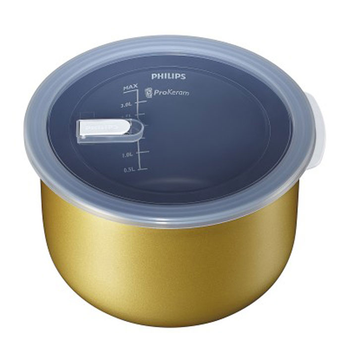 Philips HD3755/03 чаша для мультиварки, 5 лHD3755/03 Philips HD3755/03 чаша для мультиварки, 5 лHD3755/03Чаша для мультиварок Philips HD3755/03 с нано-керамическим покрытием ProKeram: идеальна для приготовления и хранения любимых супов, каш, напитков и других блюд. Красочная книга рецептов с советами и подсказками в комплекте. Толщина стенок: 2 мм