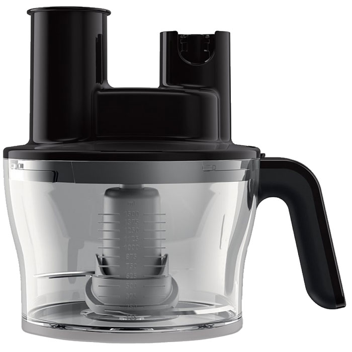 Philips HR1967/90 кухонный комбайн для HR164X/HR167XHR1967/90 Philips HR1967/90 кухонный комбайн для HR164X/HR167XHR1967/90Используя чашу кухонного комбайна для ручного блендера Avance, вы справитесь с любой задачей. В комплект входит диск для нарезки/шинковки и большой нож для измельчения. Широкая камера подачи ингредиентов позволяет быстро обрабатывать как мягкие, так и твердые овощи.