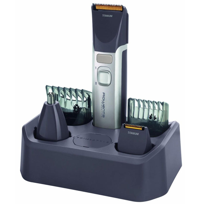 Rowenta TN9000 мультитриммер для бородыTN9000D4 Rowenta TN9000 мультитриммер для бородыTN9000D4Мультитриммер Rowenta TN-9000 – это полноценный набор для стрижки. В набор входят пять насадок, ножницы и расческа.Аккумулятор обеспечивает автономную работу прибора в течение 45 минут. Благодаря водонепроницаемому корпусу Rowenta TN-9000 можно чистить под струей воды. Широкий диапазон установок длины (от 1,5 мм до 16 мм) значительно расширяет возможности триммера. Также помимо стрижки (волос, усов, бороды) он может быть использован для ухода за телом, то есть в качестве эпилятора. Высокое качество стрижки обеспечивают долговечные лезвия с титановым покрытием.