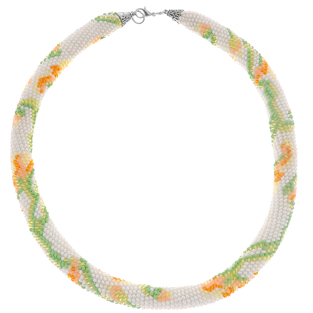 Колье-жгут Colored beads. Лилия (Бисер). Ручная авторская работаCB3 Колье-жгут Colored beads. Лилия (Бисер). Ручная авторская работаCB3Ручная работа. Автор: Ольга Кузьмина. Оригинальное колье-жгут, выполненное из бисера, подчеркнет красоту его обладательницы и придаст ей особенное очарование и стиль. Жгут связан крючком, что обеспечивает его прочность и эластичность. Изделие застегивается на карабин. Колье упаковано в подарочный мешочек. Это украшение способно преобразить повседневную одежду или стать завершающим штрихом в вечернем наряде. Рекомендации по уходу и использованию товара: - хранить отдельно от других украшений в пакете в сухом и темном месте; избегать попадания духов, крема, косметики на изделие.