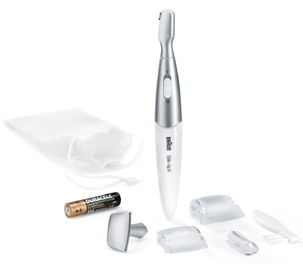 Braun Silk-Epil FG 1100 электрический триммер5363 Braun Silk-Epil FG 1100 электрический триммер5363Braun Silk-Epil FG 1100 - стайлер для линии бикини. Головка для точечного удаления волос Предназначена для точного и деликатного придания формы. Он работает как шариковая ручка, позволяя выводить прекрасный рисунок. Компактная головка для бритья зоны бикини Для создания четких линий, форм и контуров. Простор для творчества. 2 гребня для стрижки Подравнивание волос до равномерной длины — 5 или 8 мм. Ни одна насадка электробритвы не причинит вреда коже, поэтому её можно использовать без дополнительных гелей и кремов. С помощью данного режима процесс бриться становится быстрее и комфортнее.