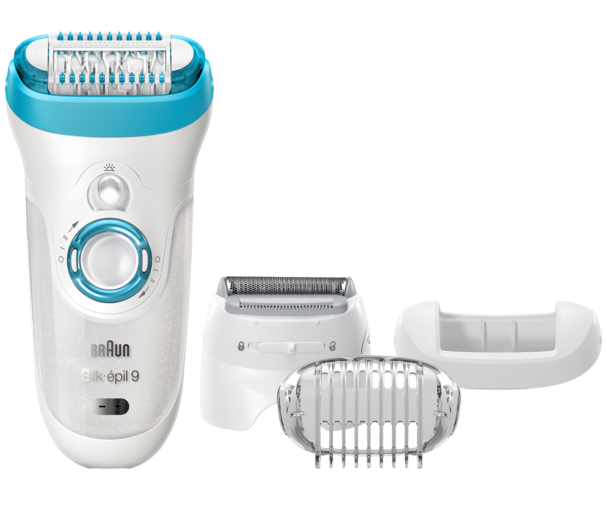 Braun Silk-epil 9-541 Wet & Dry эпилятор81476707 Braun Silk-epil 9-541 Wet & Dry эпилятор81476707Самая быстрая и точная эпиляция, оставляет кожу гладкой на 4 недели* Braun представляет эпилятор Silk-epil 9 SkinSpa: новый стандарт эпиляции в сочетании с инновационной ультразвуковой щеткой отшелушивания. Головка* эпилятора на 40% шире, поэтому , охватывает большую площадь и одним движением удаляет больше волосков. Технология Microgrip: инновационные пинцеты с усовершенствованной геометрией увеличивают скорость выщипывания и нежно удаляют больше волосков в один проход. Как результат, сочетание этих двух качеств обеспечивает быстрое удаление даже самых коротких волосков, неподвластных восковой эпиляции, для получения гладкой кожи до 4х недель. Отшелушивающая щетка удаляет мертвые клетки кожи благодаря массирующим микровибрациям, которые заметно улучшают внешний вид кожи, в 4 раза эффективнее ручного пилинга. Технология Wet&Dry позволяет использовать эпилятор в ванной для более нежной...