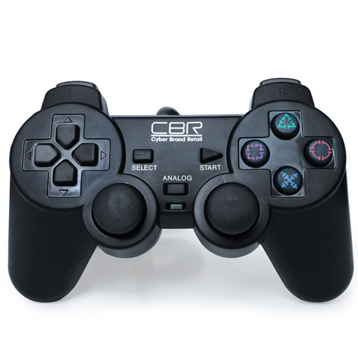 CBR CBG 950 геймпад для PC/PS2/PS3CBG 950 CBR CBG 950 геймпад для PC/PS2/PS3CBG 950CBG 950 - игровой джойстик с самой широкой областью применения. Он совместим не только с персональными компьютерами, но и с двумя моделями приставок - PS2 и PS3. Остальной набор функций классический: 2 аналоговых джойстика, 12 функциональных кнопок, два встроенных вибромотора, которые передают вибро-отклик на события, запрограммированные для конкретной игры, например, взрыв, ранение героя и т.п. CBG 950 соединяется с компьютером или приставкой при помощи кабеля длиной 1,5 м и совместим практически со всеми версиями Windows.