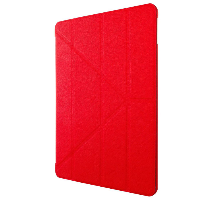 Ozaki O!coat Slim-Y Versatile Сase чехол для iPad Air 2, RedOC118RD Ozaki O!coat Slim-Y Versatile Сase чехол для iPad Air 2, RedOC118RDЧехол Ozaki O!coat Slim-Y Versatile для iPad Air 2 надежно защищает планшет от пыли, царапин, сколов и повреждений, оставляя доступными все органы управления и разъемы для подключений. Выполнен из сочетания пластика и прорезиненного текстиля, приятно лежит в руке, не скользит, имеет тонкую подложку, благодаря чему вес устройства практически не увеличивается. Чехол O!coat Slim-Y Versatile поддерживает функцию Smart Case и имеет встроенные магниты - ваш планшет автоматически переходит в спящее состояние при закрытии крышки чехла. Также чехол превращается в удобную подставку с большим количеством углов обзора и помогает настроить iPad для просмотра видео или видеозвонков.