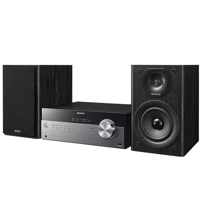 Sony CMT-SBT100 микросистемаCMTSBT100.RU1 Sony CMT-SBT100 микросистемаCMTSBT100.RU1Забудьте о проводах – теперь музыку можно передавать в аудиосистему прямо с вашего смартфона. При помощи беспроводной технологии NFC Bluetooth ваши любимые песни будут звучать с мощностью 50 Вт. Аудиосистема также оснащена CD-проигрывателем, чтобы вы могли наслаждаться хитами из вашей коллекции CD-дисков. Все, что нужно — одно касание: Больше нет необходимости возиться с проводами. Просто прикоснитесь своим NFC-смартфоном или планшетным компьютером к звуковой системе, чтобы насладиться богатым звучанием любимых мелодий. Максимум звука: Почувствуйте, как звук в 50 Вт заполняет все пространство, услышьте чистоту высоких тонов благодаря встроенному цифровому усилителю S-Master R и мощность глубоких басов благодаря двухполосным динамикам с фазоинвертером. Технология беспроводного подключения Bluetooth: Проигрывайте музыку прямо с устройства, поддерживающего беспроводную связь Bluetooth. Вход USB: Для мгновенного начала воспроизведения...