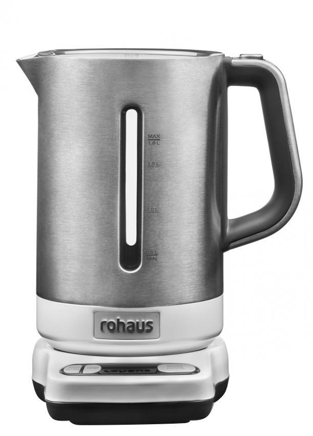Rohaus RK910W, White электрочайникRK910W Rohaus RK910W, White электрочайникRK910WЧайник Rohaus RK910W с регулировкой температуры выполнен из долговечных металлических деталей, а его технические характеристики позволяют варьировать температуру нагрева воды для приготовления множества различных напитков.