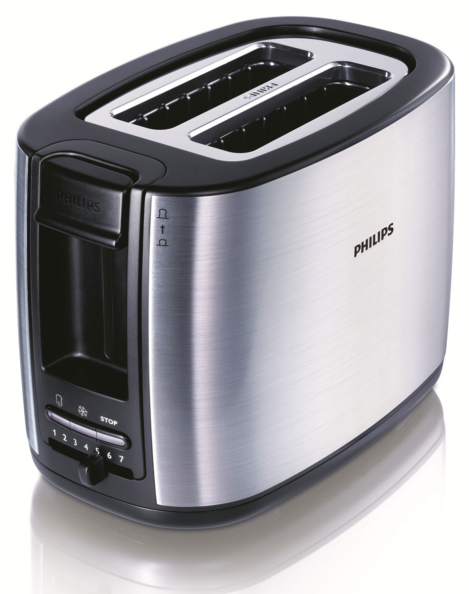 Philips HD2658/20 тостерHD2658/20 Philips HD2658/20 тостерHD2658/20Тостер Philips HD2658/20 с отделениями регулируемой ширины для приготовления вкусных тостов. Готовьте равномерно подрумяненные до золотистой корочки тосты разной толщины. Прибор удобен в использовании и оснащен такими полезными функциями, как разморозка и подогрев. Безопасное использование осуществляется благодаря специальному подъемнику, кнопке отмены и ненагревающейся внешней поверхности. Кнопка отмены позволяет в любой момент остановить приготовление тостов. Индивидуальная настройка температурного режима позволяет приготовить вкусные тосты. Тостер автоматически выключается, если ломтик хлеба застрял внутри. Кнопка разморозки на тостере позволяет размораживать и поджаривать хлеб за один прием, а кнопка подогрева - разогревать остывший хлеб или подрумянить уже поджаренный ломтик. Тостер оснащен специальным подъемником для безопасного извлечения небольших хлебцев. Благодаря этому можно приподнять небольшие кусочки хлеба и с легкостью извлечь их, не...
