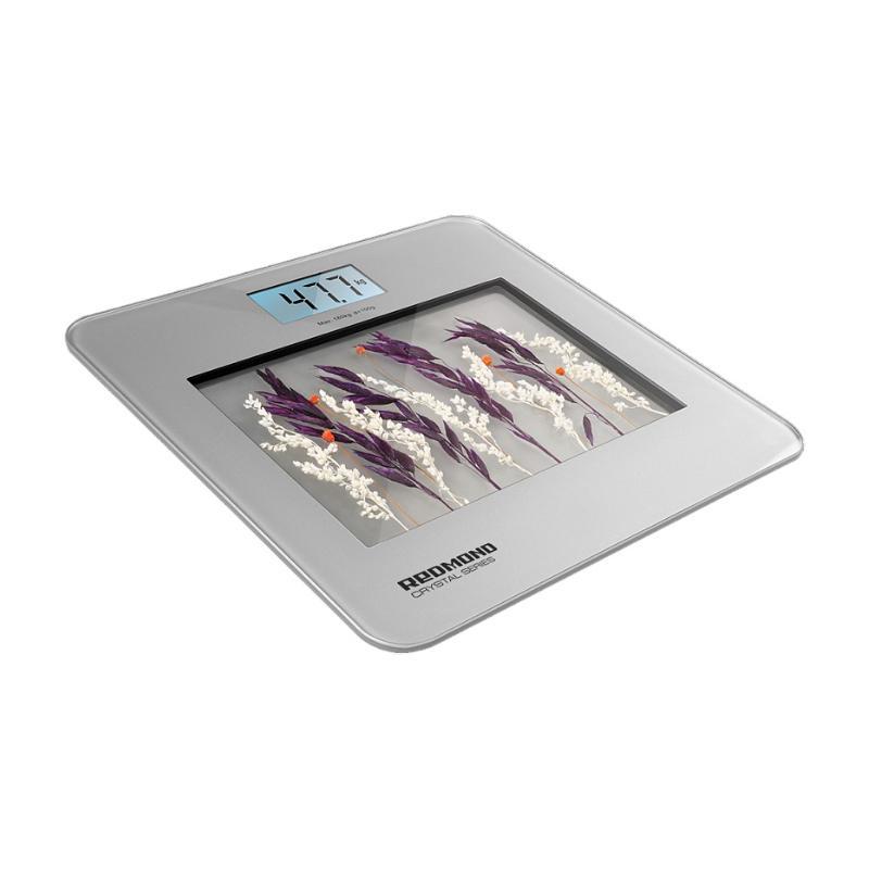 Redmond RS-729, Silver напольные весыRS-729_Silver Redmond RS-729, Silver напольные весыRS-729_SilverНапольные весы 729 имеют крупный ЖК-дисплей с подсветкой, надежный, тонкий ультрапрочный корпус и широкий функционал в виде возможности выбора единиц измерения, индикации перегрузки и низкого заряда батареи, настроек автоматического включения/выключения 729 максимально корректны в измерении веса человека благодаря использованию особой электронной технологии. Вы легко это ощутите!