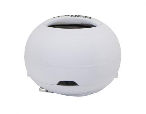 Human Friends Sphere, White портативная акустическая системаSphere Human Friends Sphere, White портативная акустическая системаSphereПортативная колонка Human Friends “Sphere”, благодаря своей компактности и легкости, позволит вам насладиться хорошим звучанием в любом удобном месте. Море, пляж, дача - теперь вся природа будет танцевать вместе с вами. Колонка удобна в транспортировке, а встроенный аккумулятор будет радовать вас своей работой до 8 часов Несмотря на размеры Sphere имеет серьезный частотный диапазон, от 100 до 20 000 Гц, при этом глубина низких частот может быть усилена за счет дополнительного резонатора. Чтобы его задействовать, достаточно провернуть верхнюю и нижнюю полусферы корпуса в противоположных направлениях Для создания еще большего музыкального эффекта объедините сколь угодно большое количество устройств в одну «цепь» и заполните этот мир любимыми звуками. Колонка заряжается через USB и через 2 часа снова готова вас радовать